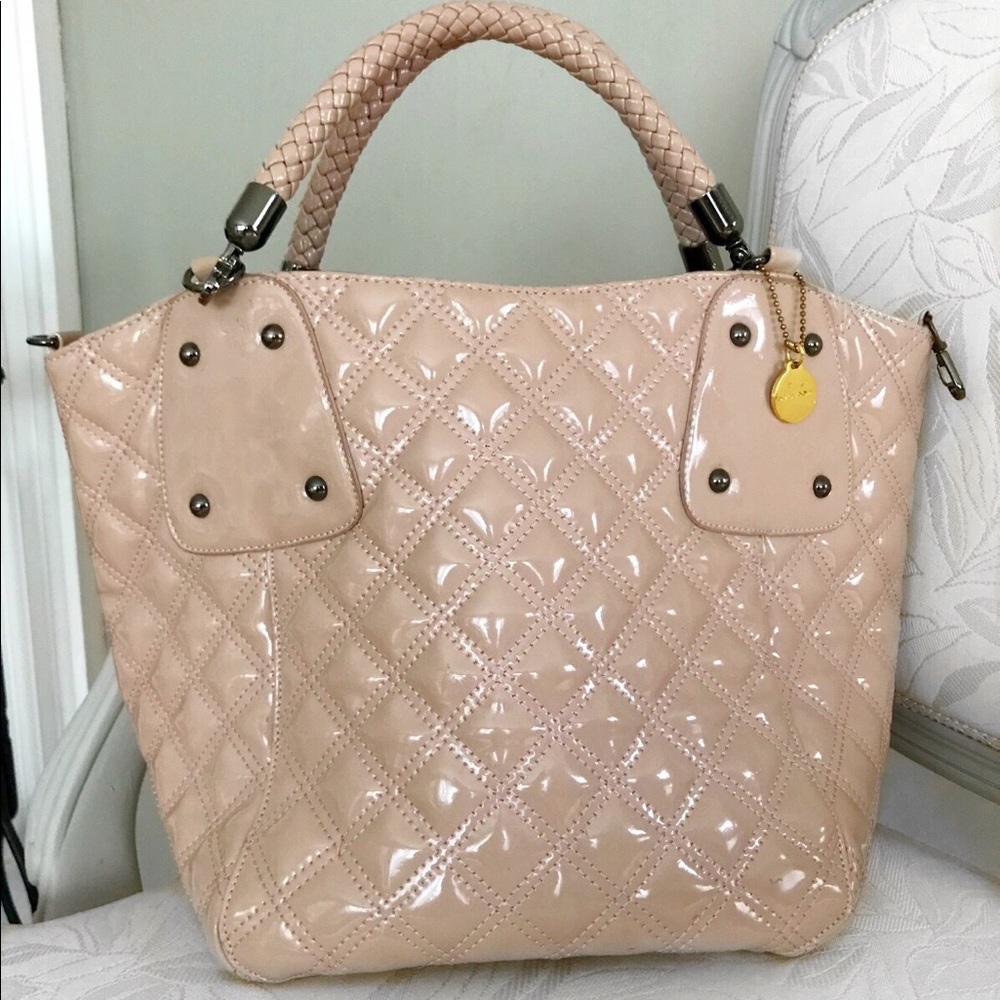 Pale pink quilted Big Buddha tote bag